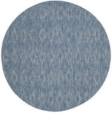 Safavieh Courtyard 5'-3" x 5'-3" Rug in Navy / Navy