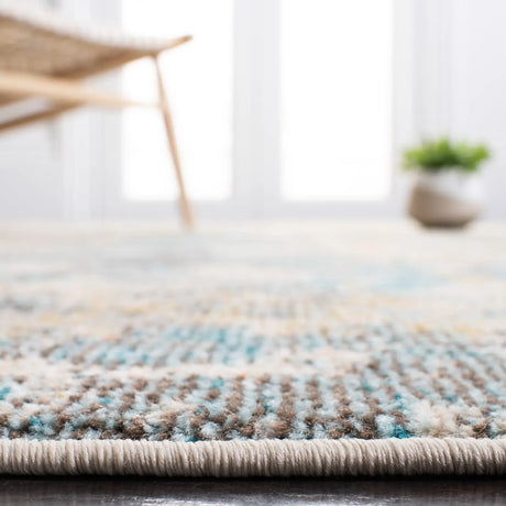 Safavieh Madison 4'-0" x 6'-0" Rug in Teal / Gold