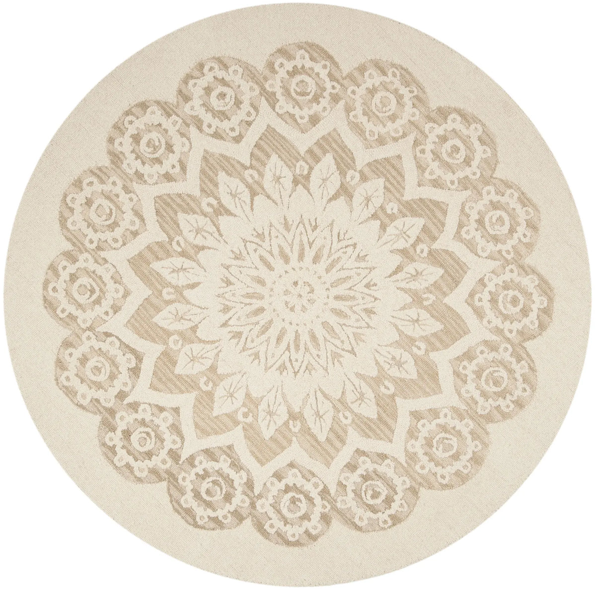 Safavieh Blossom 6'-0" x 6'-0" Rug in Ivory / Beige