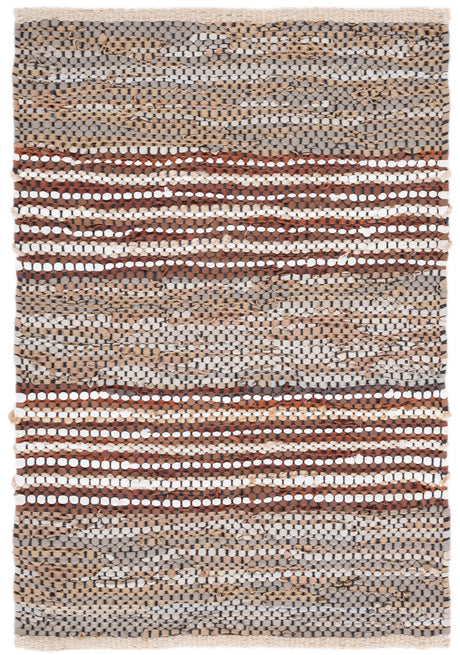 Safavieh Vintage Leather 2'-0" x 3'-0" Rug in Beige / Natural
