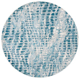 Safavieh Aria 6'-5" x 6'-5" Rug in Cream / Teal