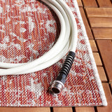 Safavieh Courtyard 5'-3" x 7'-7" Rug in Red / Beige