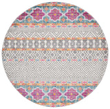 Safavieh Madison 6'-7" x 6'-7" Rug in Grey / Ivory