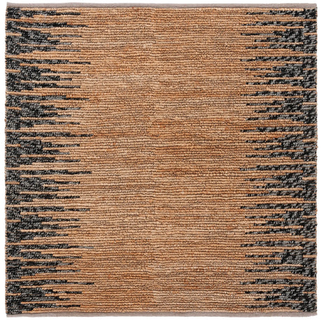 Safavieh Natural Fiber 6'-0" x 6'-0" Rug in Natural / Black
