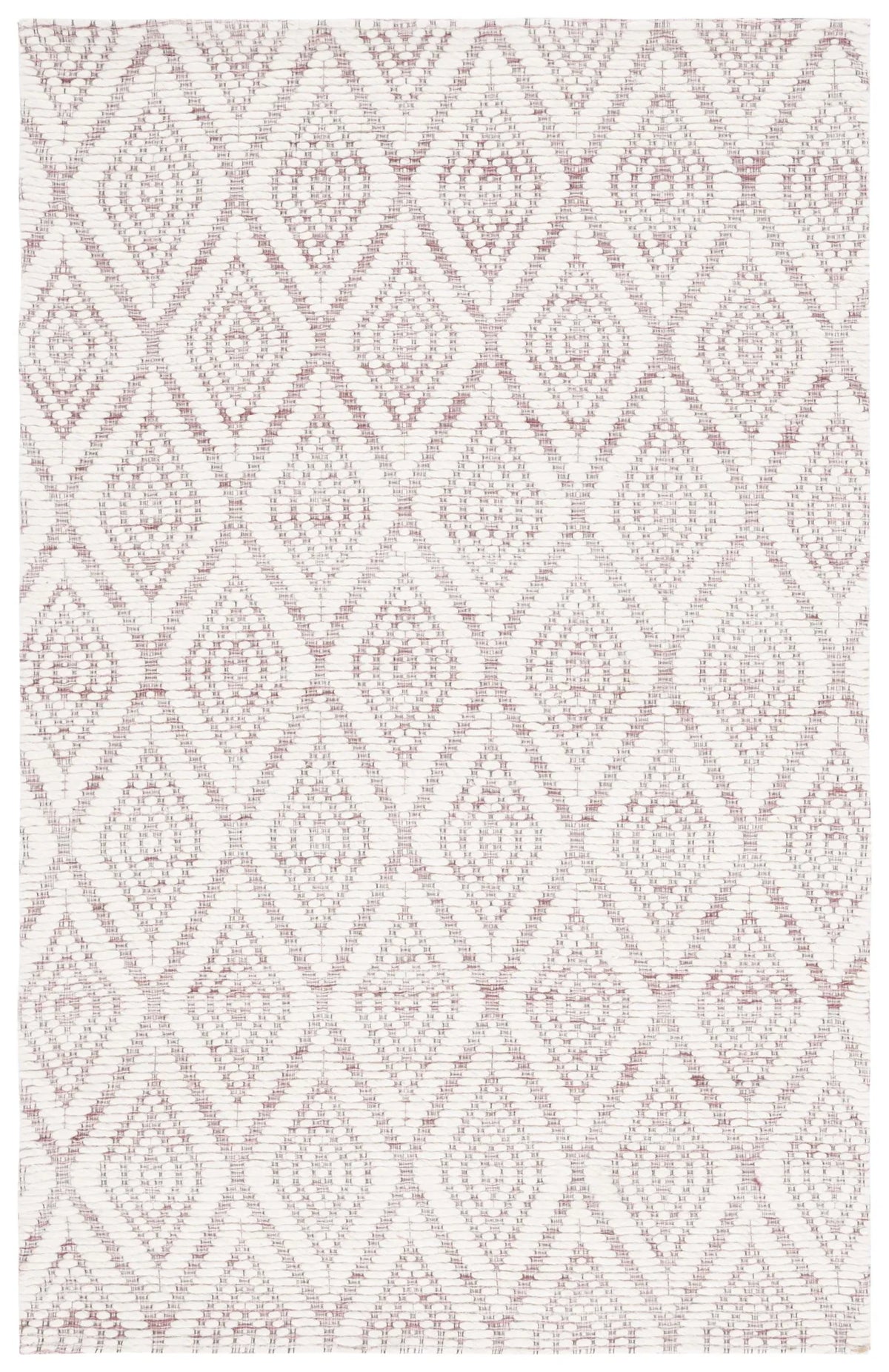 Safavieh Marbella 3'-0" x 5'-0" Rug in Dark Pink / Ivory