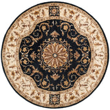 Safavieh Empire 6'-0" x 6'-0" Rug in Black / Ivory
