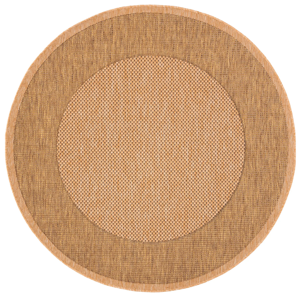 Safavieh Courtyard 5'-3" x 5'-3" Rug in Natural / Gold
