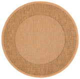 Safavieh Courtyard 5'-3" x 5'-3" Rug in Natural / Gold