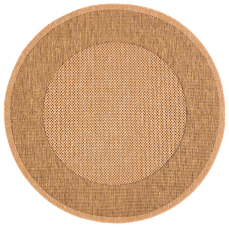 Safavieh Courtyard 5'-3" x 5'-3" Rug in Natural / Gold