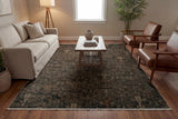 Dynamic Rugs Atlanta 11760 Power Loomed Traditional Black/Ivory/Multi Rug - Room
