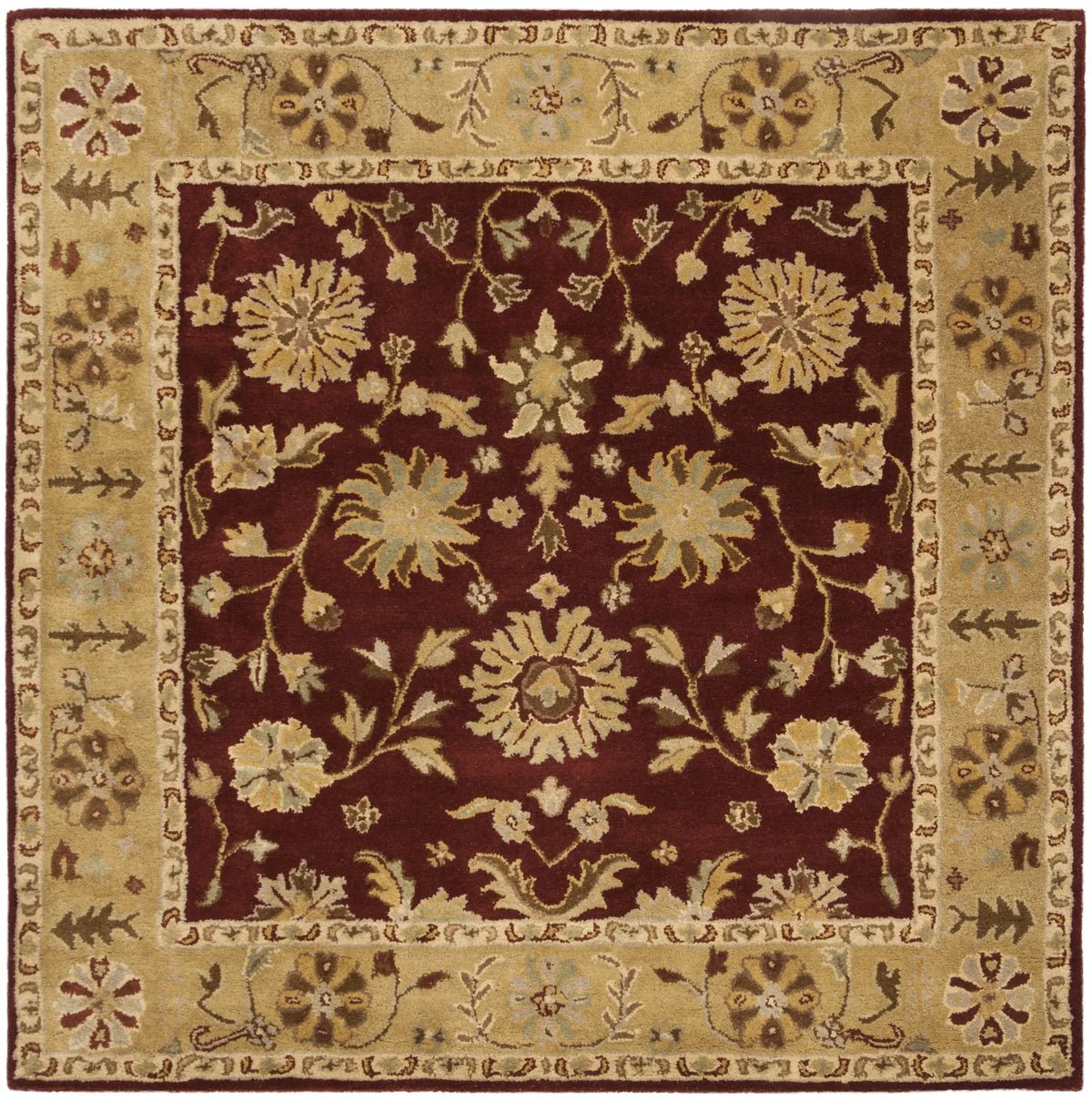 Safavieh Heritage 6'-0" x 6'-0" Rug in Red / Gold