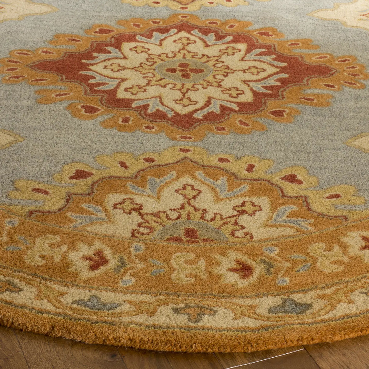 Safavieh Heritage 6'-0" x 6'-0" Rug in Blue / Rust