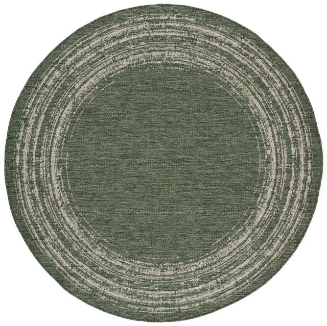 Safavieh Beach House 6'-7" x 6'-7" Rug in Green / Beige