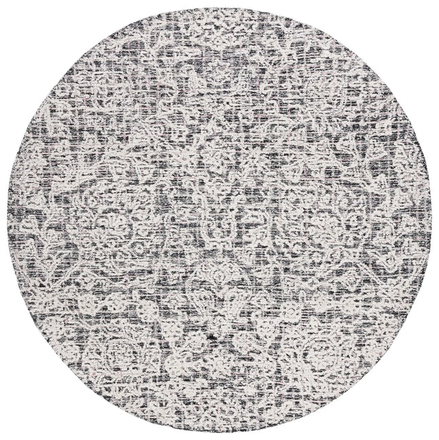Safavieh Metro 6'-0" x 6'-0" Rug in Black / Ivory