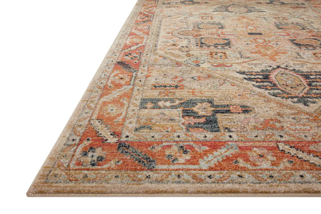 Loloi Jocelyn Joc-01 Sand/Multi Rugs - rug corner
