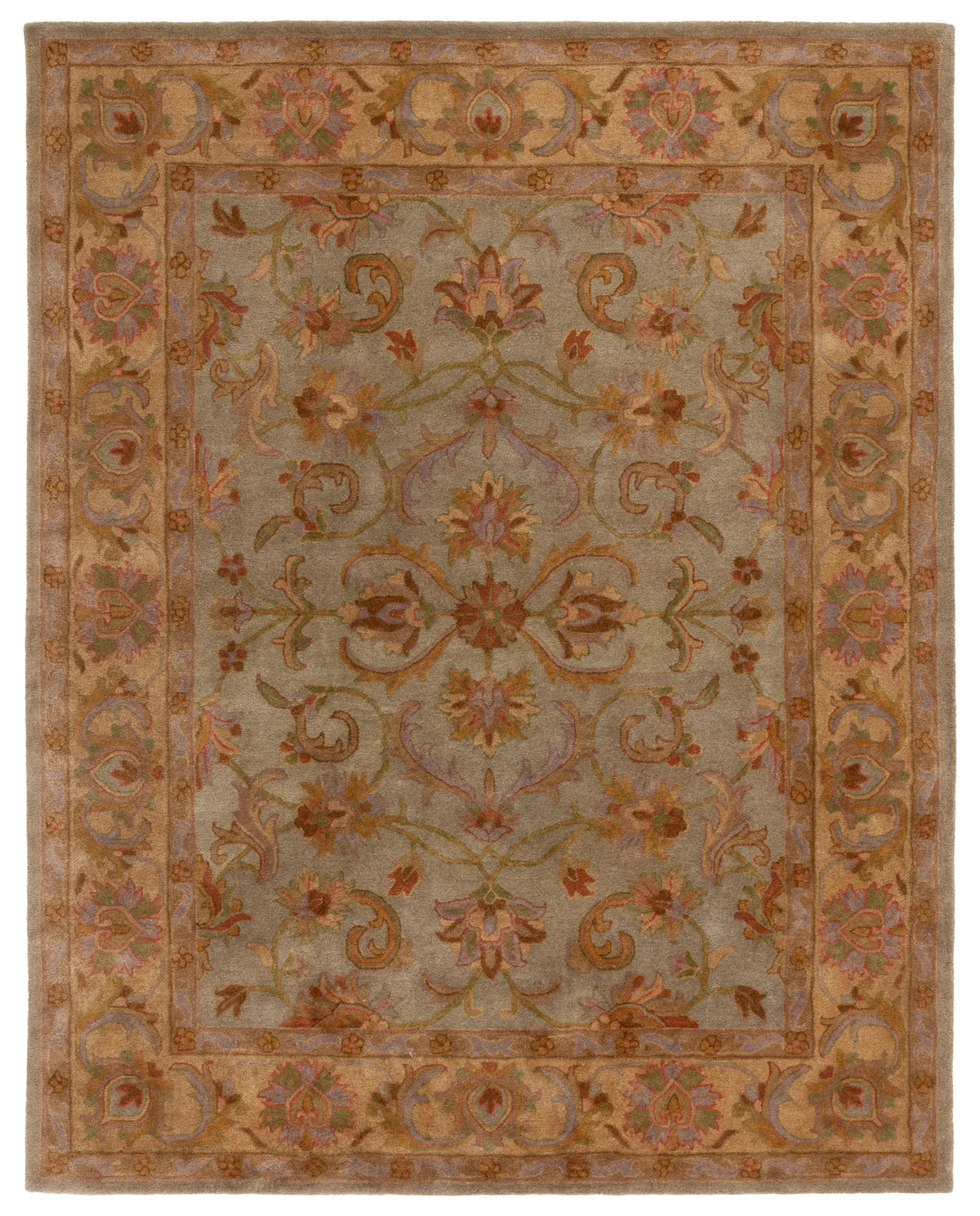 Safavieh Heritage 9'-6" x 13'-6" Rug in Green / Gold