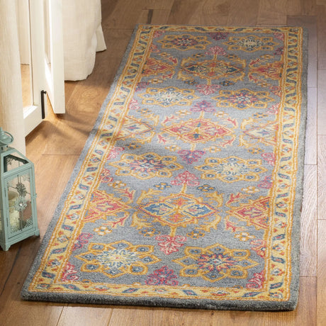 Safavieh Heritage 2'-3" x 8'-0" Rug in Charcoal / Multi