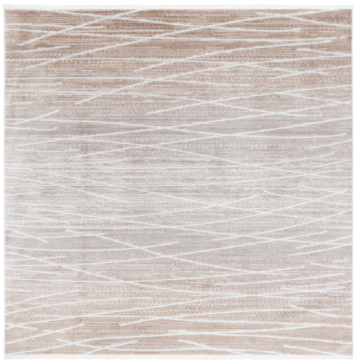 Safavieh Mila 6'-7" x 6'-7" Rug in Beige / Grey