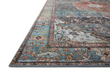Loloi Margot Mat-05 Ocean/Brick Rugs - rug corner