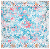 Safavieh Riviera 6'-7" x 6'-7" Rug in Light Blue / Pink