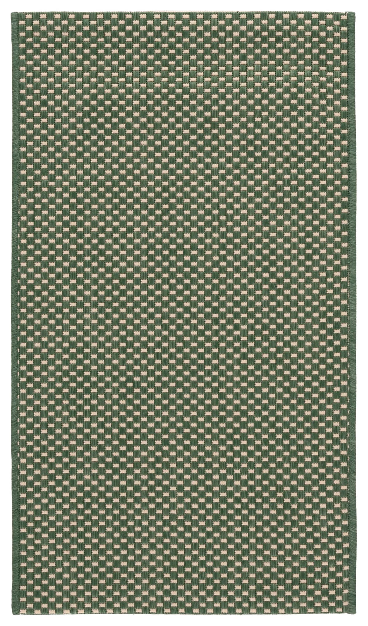 Safavieh Courtyard 2'-0" x 3'-7" Rug in Dark Green / Beige