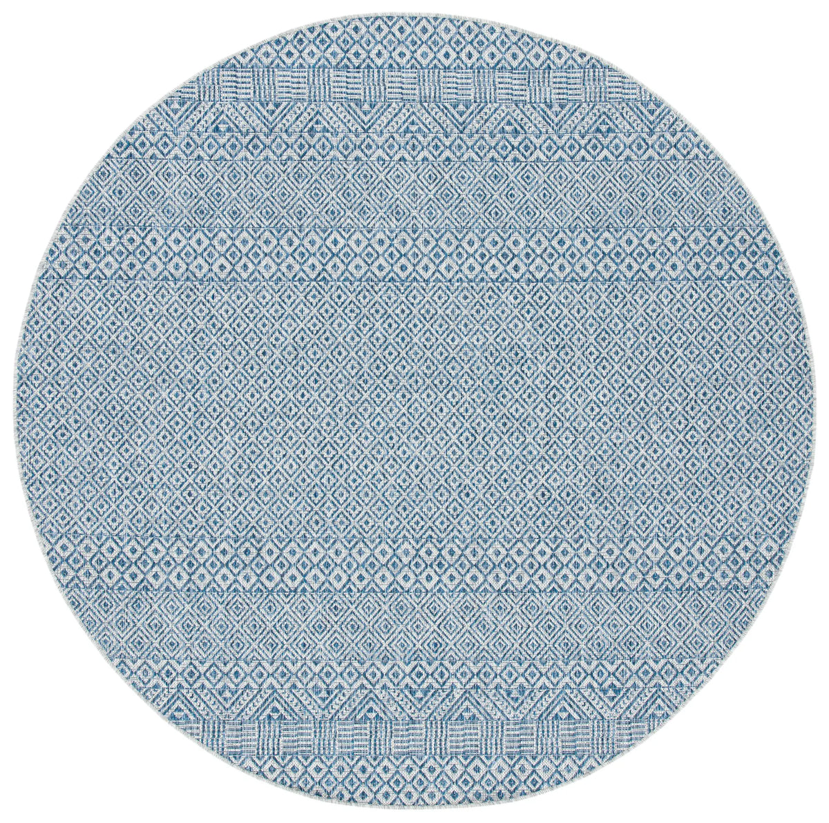 Safavieh Courtyard 10'-0" x 10'-0" Rug in Grey / Blue