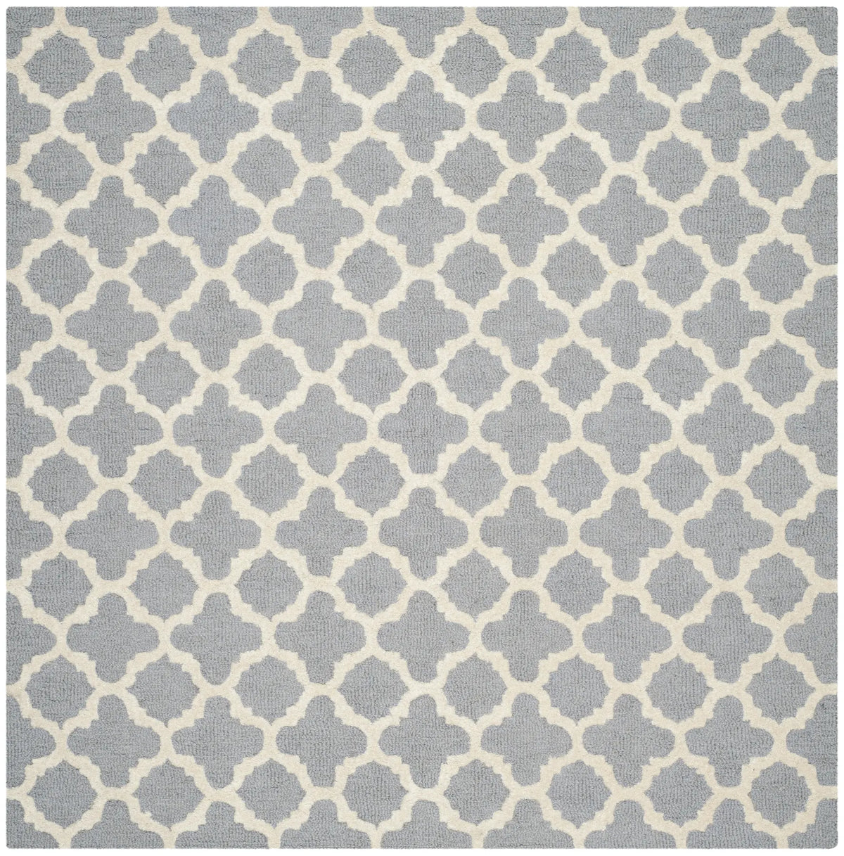 Safavieh Cambridge 6'-0" x 6'-0" Rug in Silver / Ivory