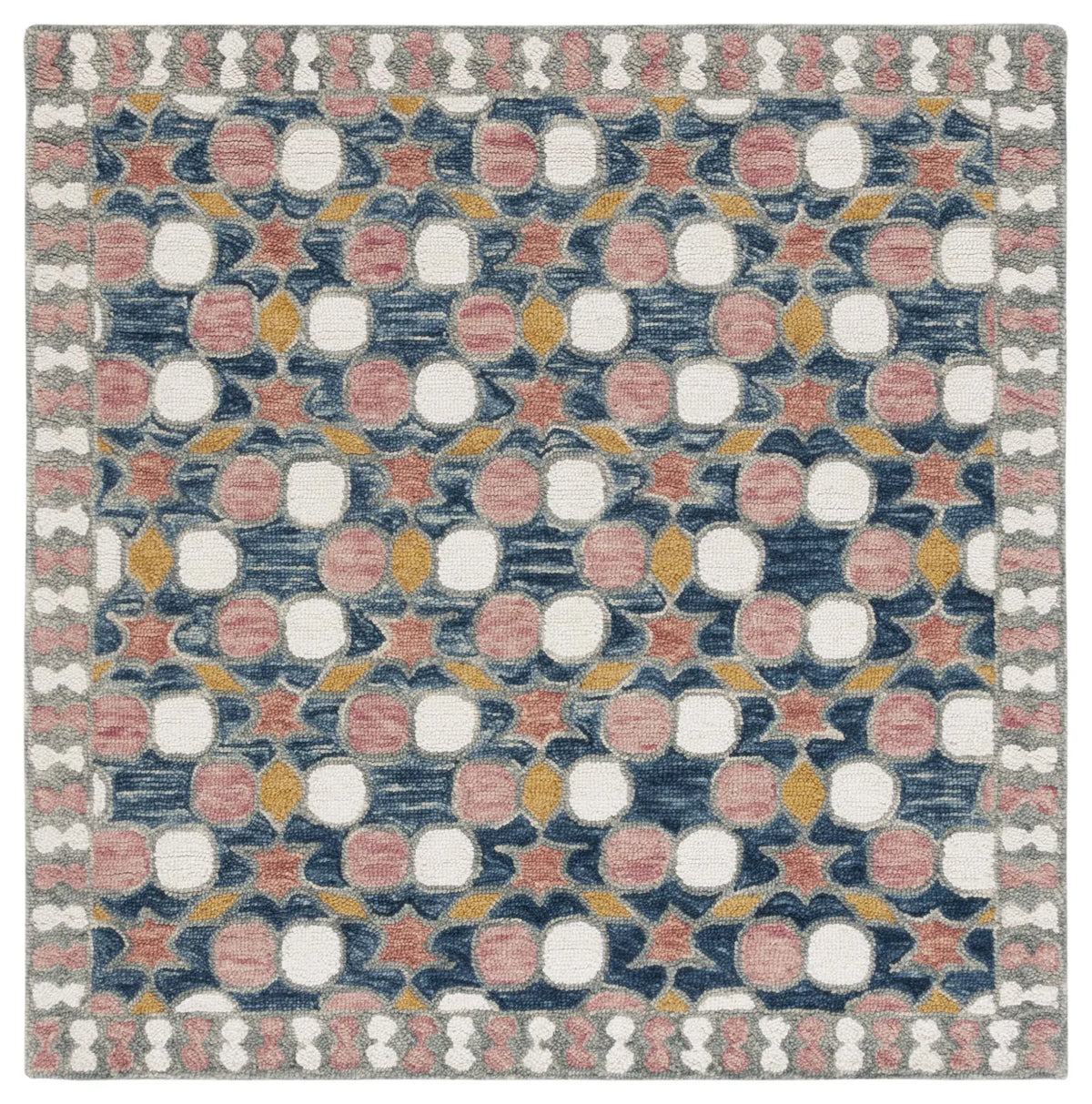 Safavieh Aspen 5'-0" x 5'-0" Rug in Grey / Pink