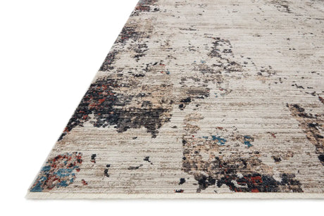 Loloi Leigh Lei-05 Ivory/Charcoal Rugs - rug corner