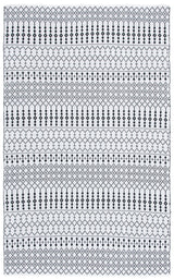 Safavieh Kilim 4'-0" x 6'-0" Rug in Ivory / Black