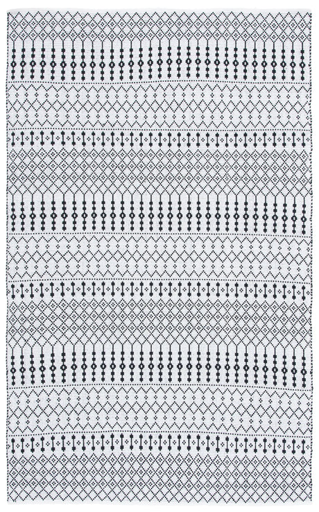 Safavieh Kilim 4'-0" x 6'-0" Rug in Ivory / Black