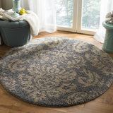 Safavieh Florida Shag 5'-0" x 5'-0" Rug in Grey / Beige