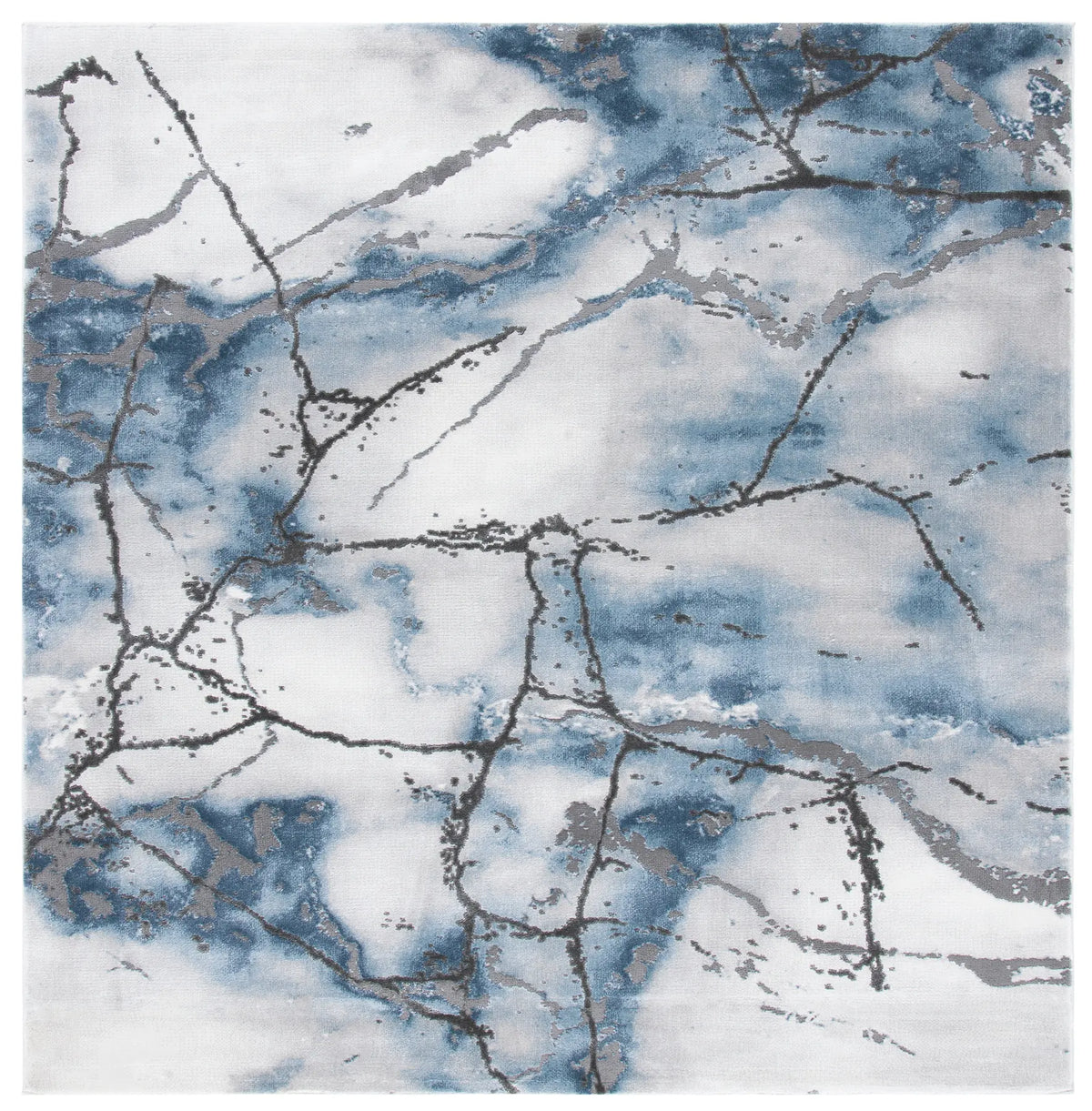 Safavieh Craft 6'-7" x 6'-7" Rug in Grey / Blue
