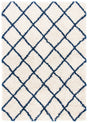 Safavieh Hudson Shag 4'-0" x 6'-0" Rug in Ivory / Navy