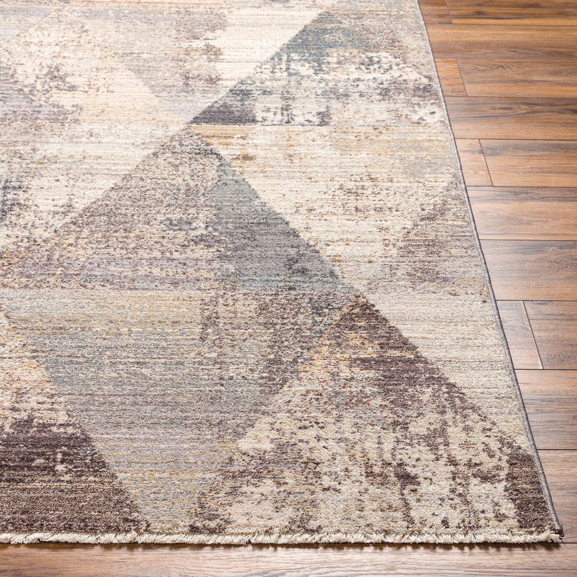 Surya Aida Aad-2308 Beige, Gray, Tan, Ivory, Medium Gray Area Rug