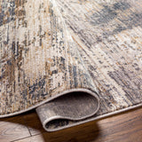 Surya Aida Aad-2309 Beige, Ivory, Gray, Charcoal, Medium Gray, Tan Rug.