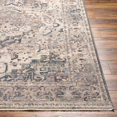 Surya Aida Aad-2311 Beige, Medium Gray, Tan, Ivory, Deep Teal, Charcoal Rug.