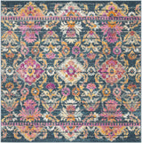Safavieh Madison 6'-7" x 6'-7" Rug in Blue / Fuchsia
