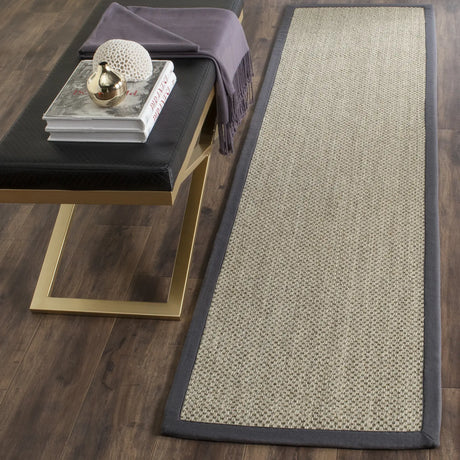 Safavieh Natural Fiber 2'-6" x 10'-0" Rug in Marble / Grey