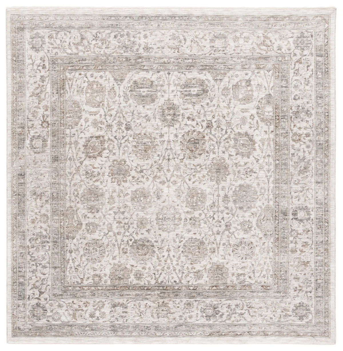 Safavieh Mason 100 6'-3" x 6'-3" Rug in Ivory / Beige Grey