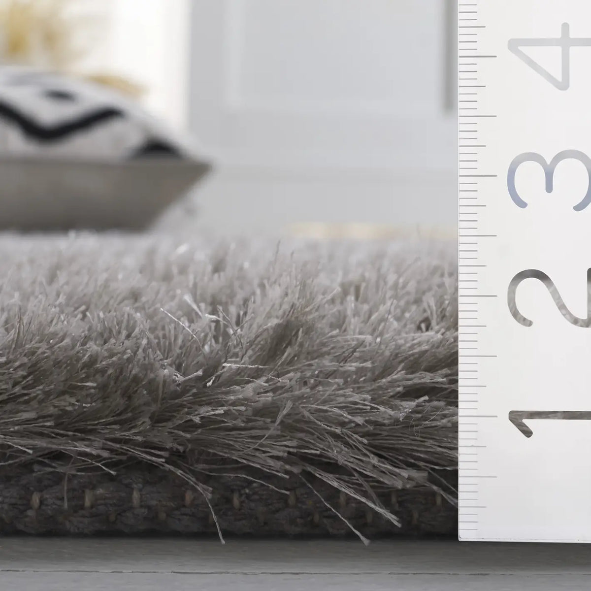 Safavieh Sg-Sts-Saint Tropez Shag 5'-0" x 8'-0" Rug in Silver