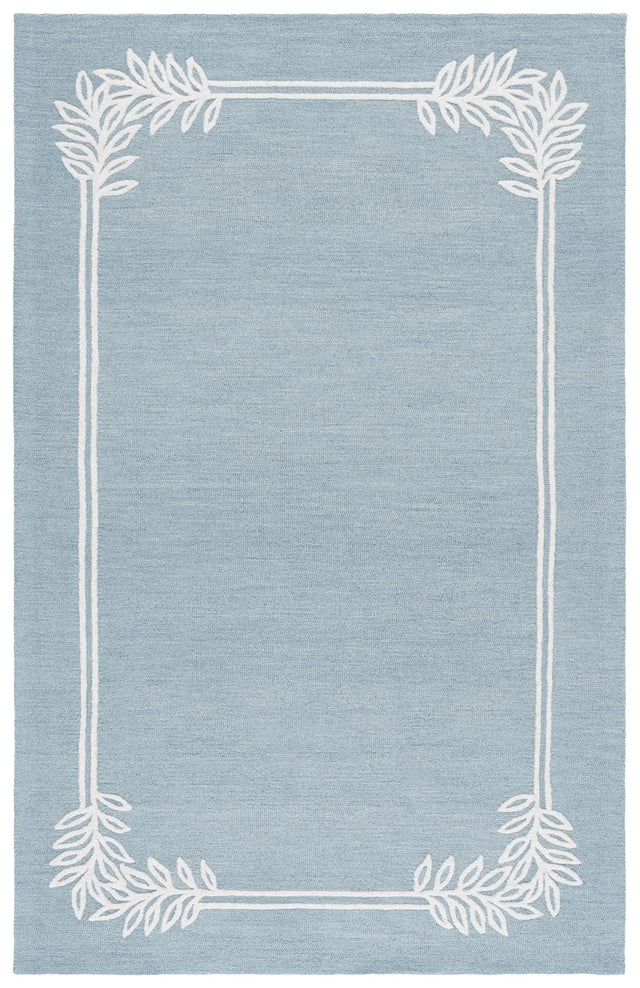 Safavieh Martha Stewart 4'-0" x 6'-0" Rug in Light Blue / Ivory