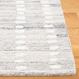 Safavieh Abstract 4'-0" x 6'-0" Rug in Silver / Ivory