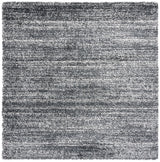 Safavieh Hudson Shag 7'-0" x 7'-0" Rug in Dark Grey / Ivory