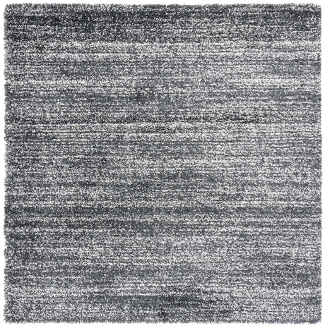 Safavieh Hudson Shag 7'-0" x 7'-0" Rug in Dark Grey / Ivory