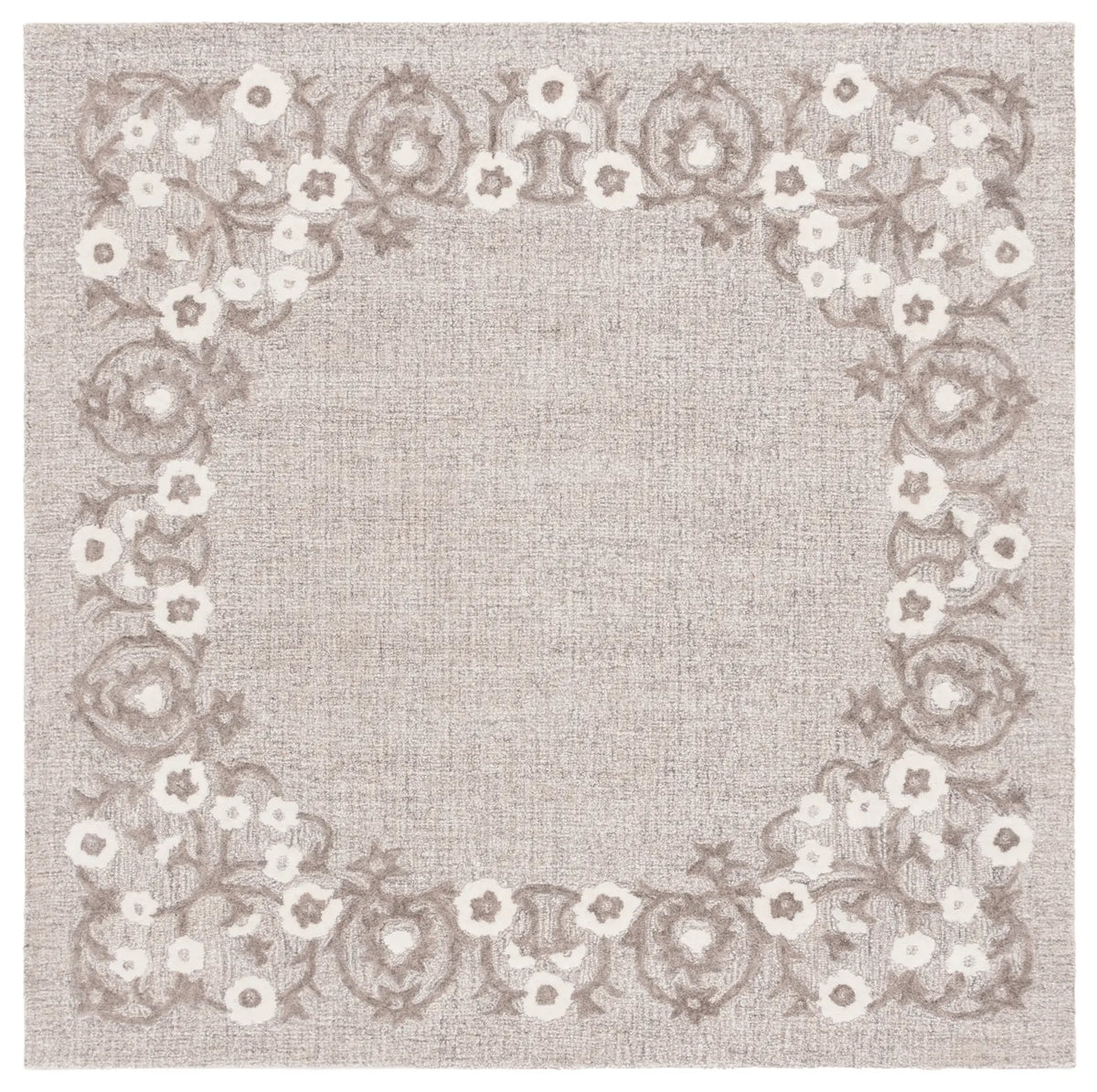 Safavieh Ebony 6'-0" x 6'-0" Rug in Grey / Ivory