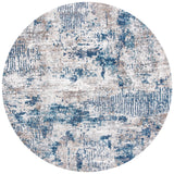 Safavieh Aston 6'-7" x 6'-7" Rug in Grey / Navy