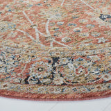 Safavieh Silverado 6'-4" x 6'-4" Rug in Rust / Blue