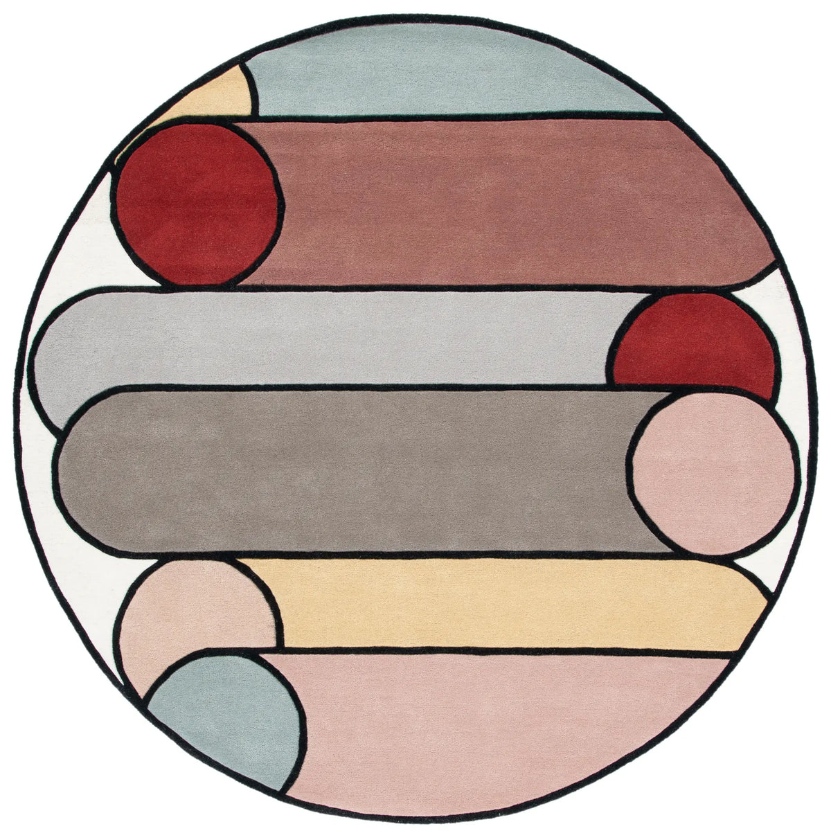 Safavieh Fifth Avenue 7'-0" x 7'-0" Rug in Ivory / Multi