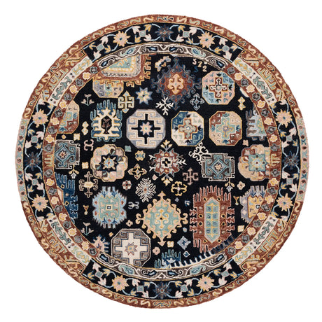 Safavieh Aspen 7'-0" x 7'-0" Rug in Black / Ivory